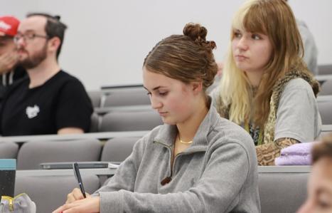 Access students in lecture theatre