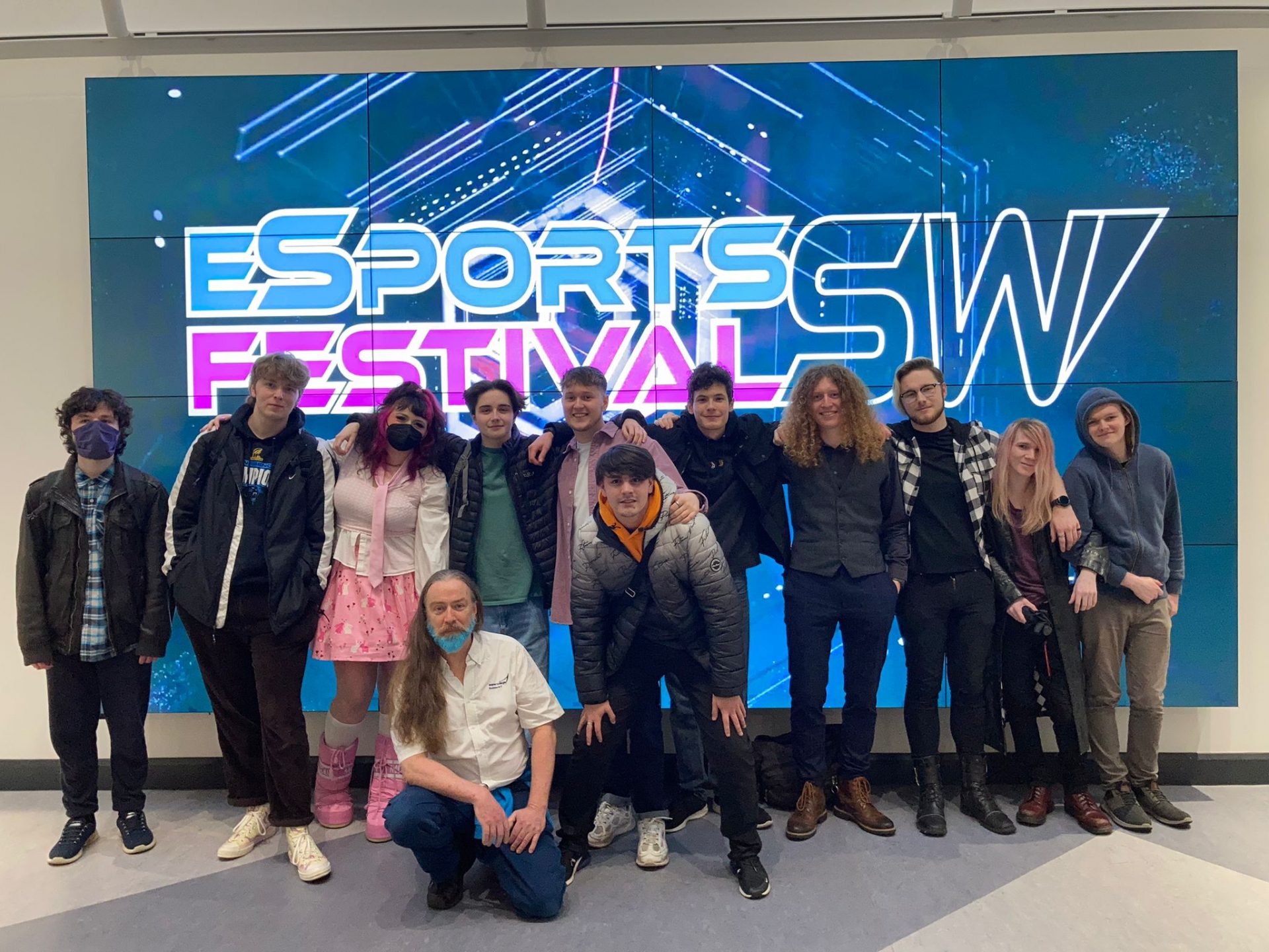 Exeter College Esports students at the Esports festival