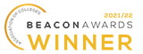 Association of Colleges Beacon Awards Winner 2021-22 logo
