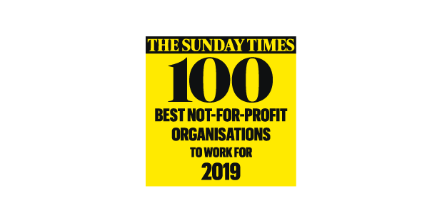 The Sunday Times 100 best not for profit organisation logo