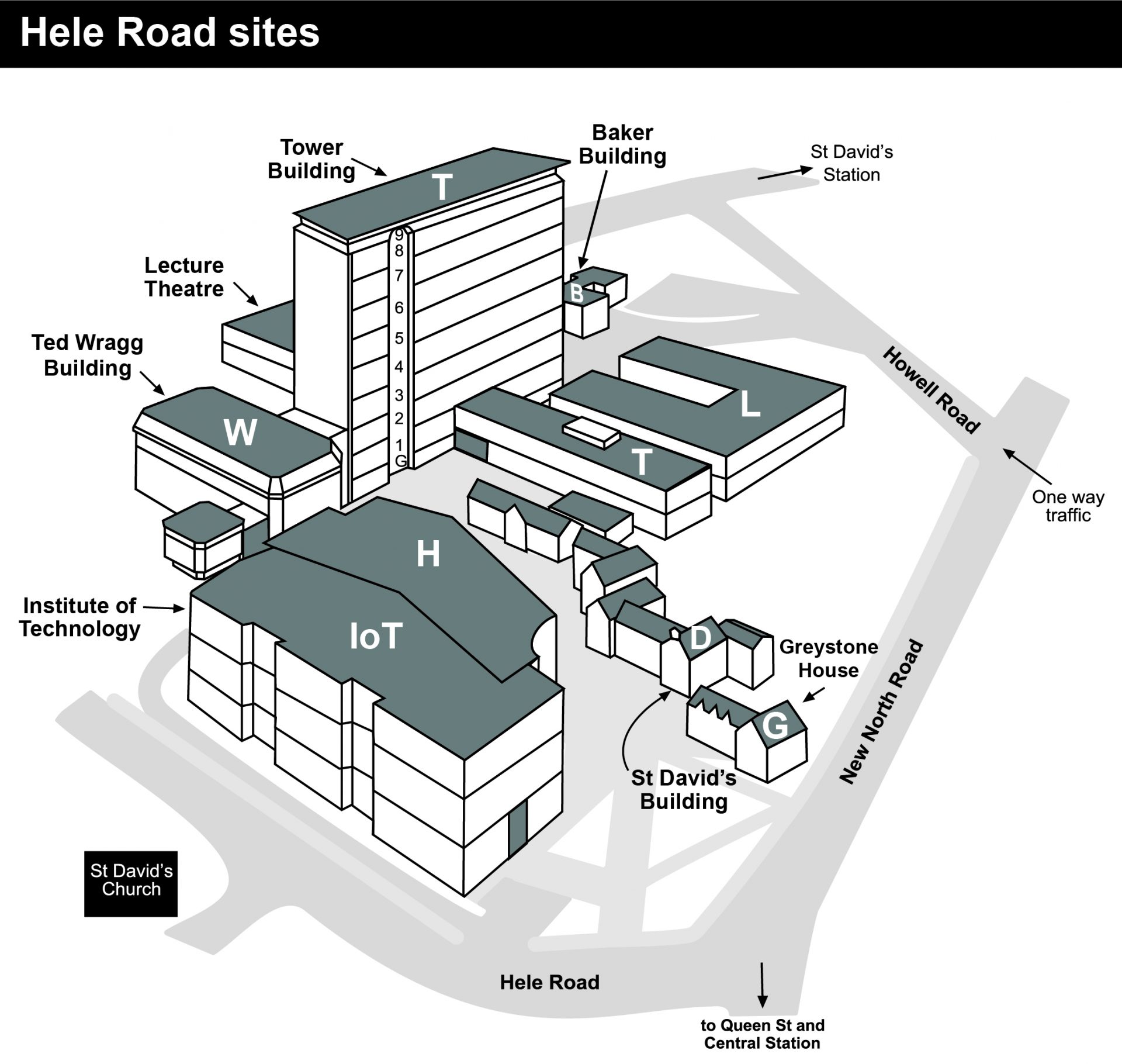 Hele Road Site Map