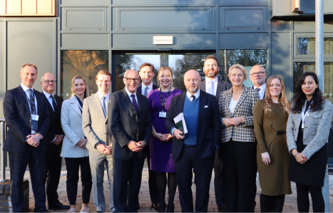 Business and Trade Select Committee gather at Exeter College