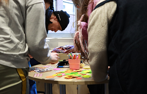 Job seekers participating in activity 