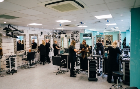College hair salon