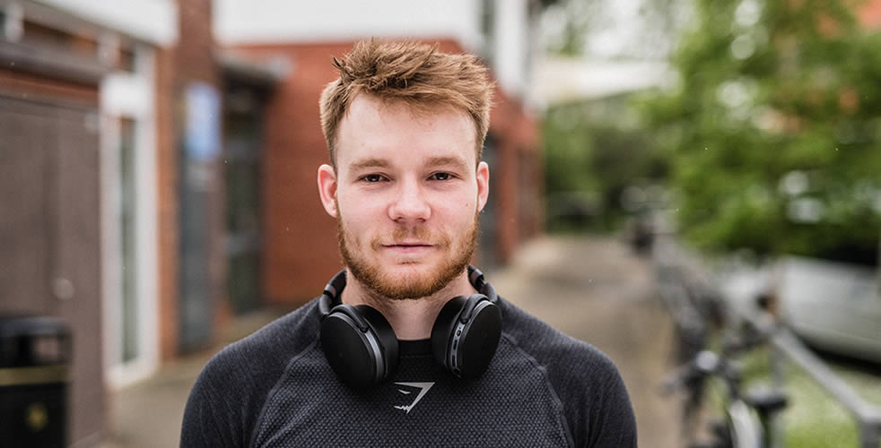 Close up Portrait of Male Adult Student