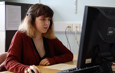 Apprenticeship student working in accountancy