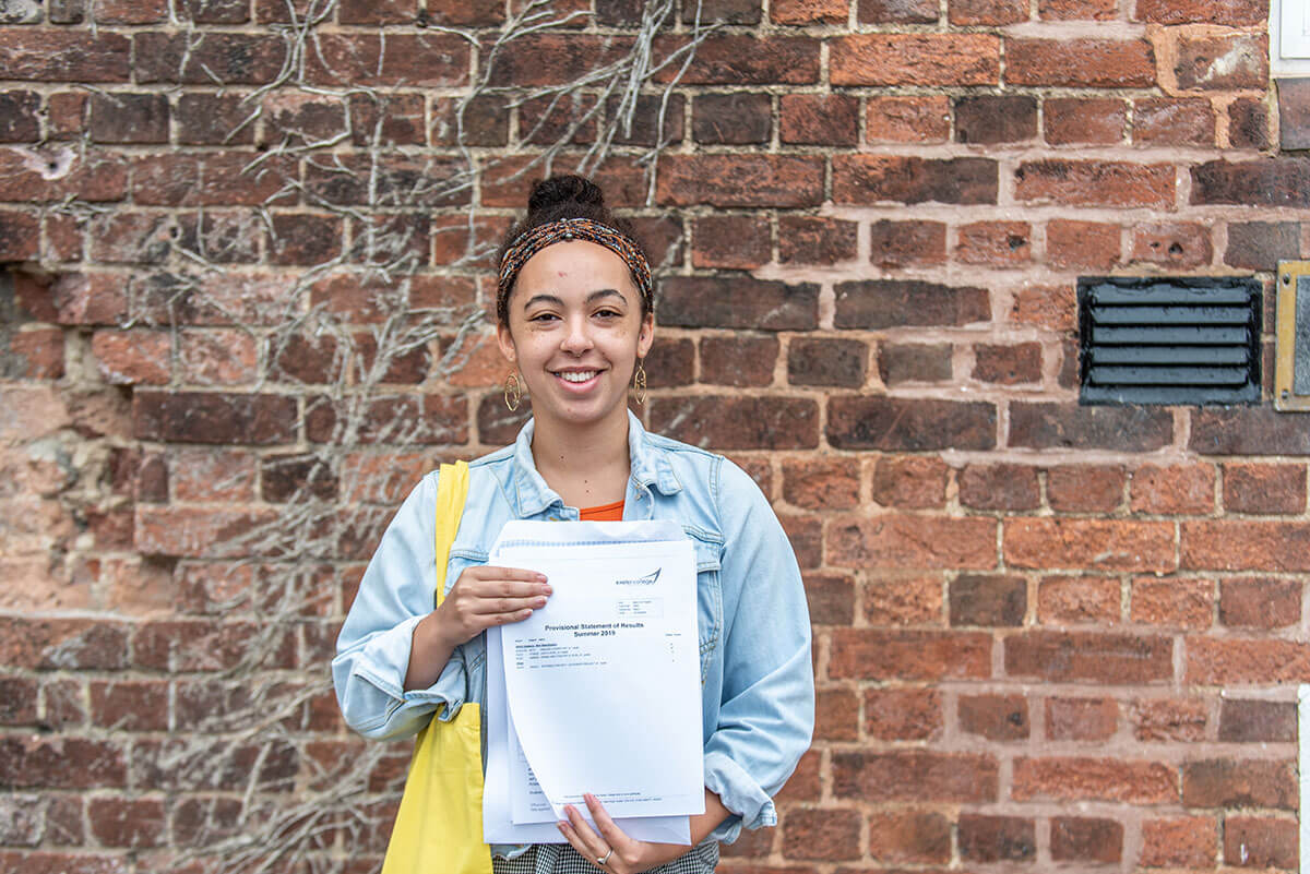 Deanna on A Level results day 2019
