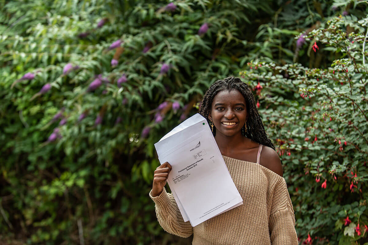 Tamira on A Level results day 2019