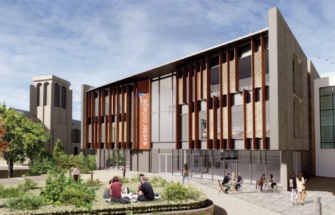 Hele road from Exeter College's £70m property masterplan