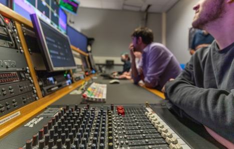 TV Studio Behind the Scenes