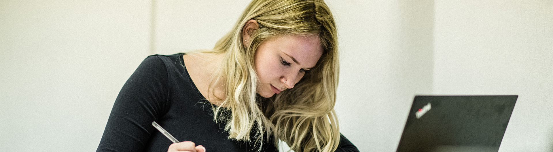 Female Adult Student studying