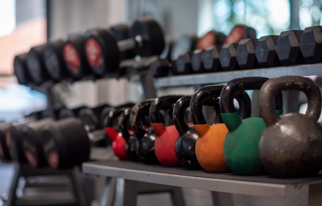 Kettle Bells Lined up