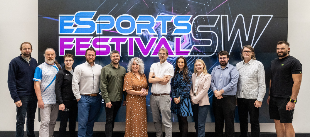 adults stood together at the eSports Festival SW