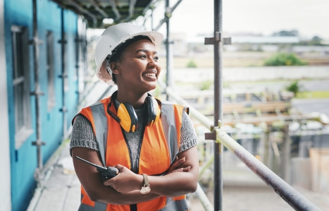 female construction worker