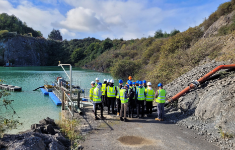 T Level Construction students visit a quarry