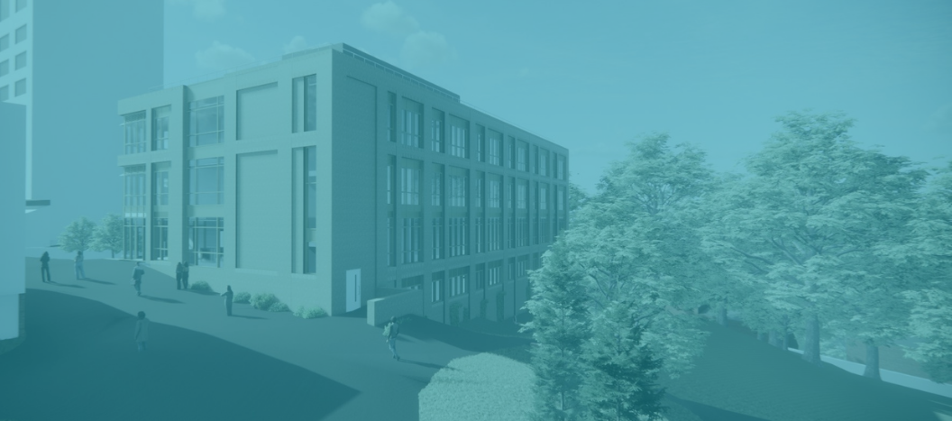 An architects visualisation of the Law and Social Sciences Building