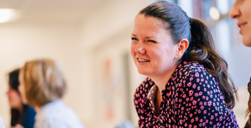 smiling adult learner