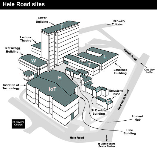 Hele Road site map