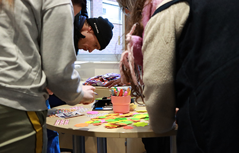 Job seekers participating in activity