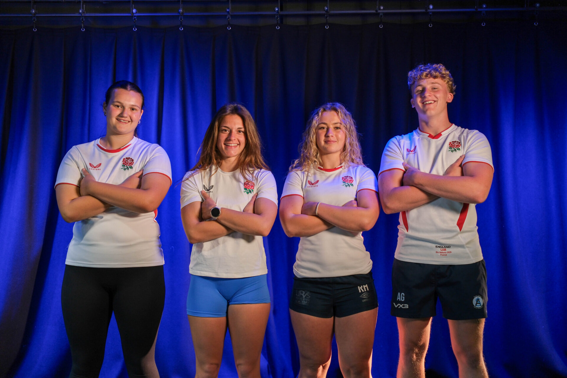 Exeter College Sports Students in international rugby shirts